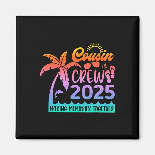 Aimant Funny Cousin Crew 2025 Summer Group Making Memorie (Devant)