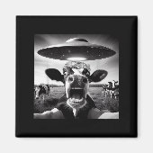Aimant Funny Cow Abduction By Ufo Selfie - Hilarious Alie (Devant)