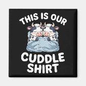 Aimant Funny Cow Couple Idea This Is Our Cuddle  (Devant)