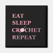 Aimant Funny Crochet Quote  (Devant)