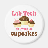 Aimant Funny Cupcakes Design Lab Tech (Devant)