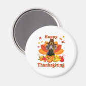 Aimant Funny Dachshund Chien Thanksgiving Automne Automne (Recto/Verso)