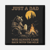 Aimant Funny Dad Camng Bear Quote Gift For Father's Day H (Devant)
