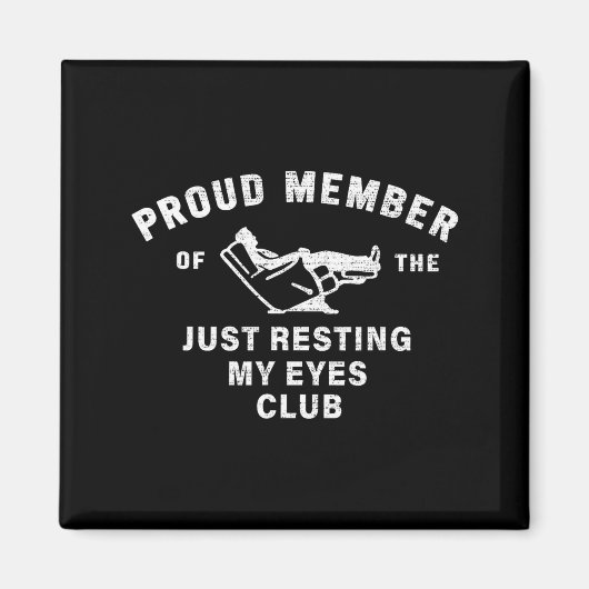 Aimant Funny Dad,just Resting My Eyes For Dad Gift Dad Fa (Devant)