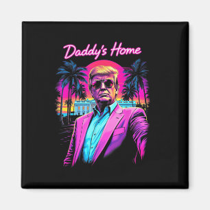 Aimant Funny Daddys Accueil Maison Blanche Trump Pink 202