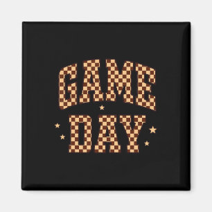 Aimant Funny damier journee de match Footll hommes femmes