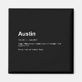 Aimant Funny Definition Quote For The Name Austin _ (Devant)