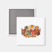 Aimant Funny Dental Squad Teeth Dentist Autumn Fall Thank (Recto/Verso)