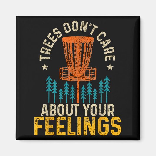 Aimant Funny Disc Golf Apparel Co. Les arbres de Disc Gol (Devant)