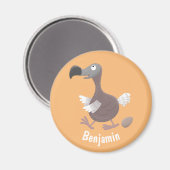 Aimant Funny dodo bird cartoon illustration (Recto/Verso)