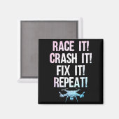Aimant Funny Drone Art For Men Women Boys Drone Racing Dr (Recto/Verso)