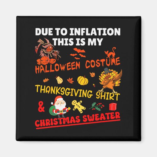 Aimant Funny Due To Inflation This Is Xmas New Year's Eve (Devant)