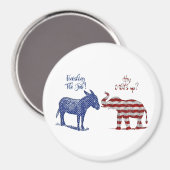 Aimant Funny Elections Theme Pro Democrats Biden 2024 (Recto/Verso)