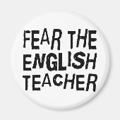 Aimant Funny Enseignant Anglais (Devant)