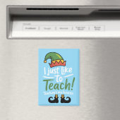 Aimant Funny Enseignant de Noël est mon préféré (In Situ (Lave-vaisselle))