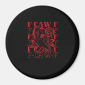 Aimant Funny F-Caw-F Crow Crow F-Caw-F Bird (Devant)