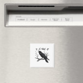 Aimant Funny F-Caw-F Gothic Crow Humor Essential (In Situ (Lave-vaisselle))