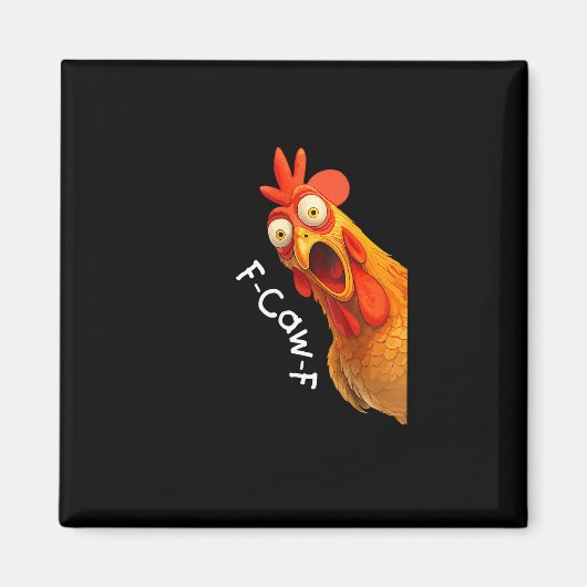 Aimant Funny F-Caw-F poulet F-Caw-F poulet Créatif Décont (Devant)