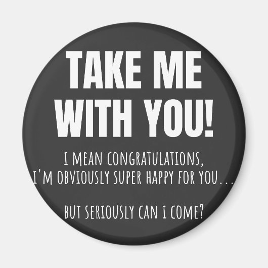 Aimant Funny Farewell Mug (Devant)