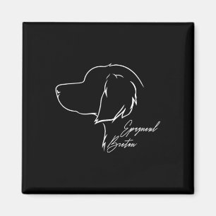 Aimant Funny Fier Epagneul Breton Profil Chien Maman Hunt