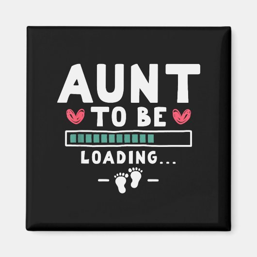 Aimant Funny First Time Pregnancy Announcement - Aunt To (Devant)