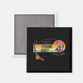 Aimant Funny Fisherman's Lucky Fishing Shirt - Do Not Wa- (Recto/Verso)