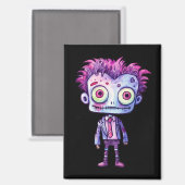 Aimant Funny Frankenstein Monster Halloween Fun (Recto/Verso)
