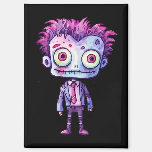 Aimant Funny Frankenstein Monster Halloween Fun (Recto)