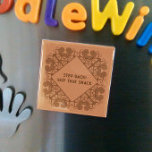 Aimant Funny Fridge Step Back! Skip That Snack Border Art