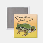 Aimant Funny Frog Prince photo personnalisée (Recto/Verso)