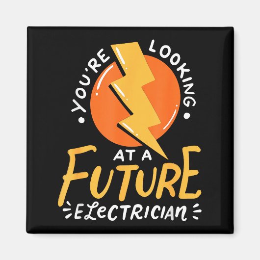 Aimant Funny Future Electrician Electrical Engineer  (Devant)