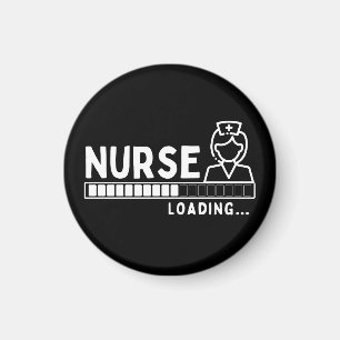 Aimant Funny Future Nurse Chargement Bar Médicale Noir Bl