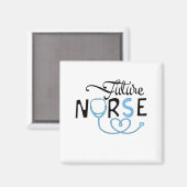 Aimant Funny Future Nurse Nursing School Student Nurse In (Recto/Verso)
