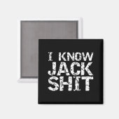 Aimant Funny Gag Gift For Men Dumb Joke Saying I Know Jac (Recto/Verso)