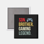 Aimant Funny Gaming Boys Men Gamer Brother (Recto/Verso)