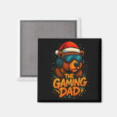 Aimant Funny Gaming Dad Christmas Outfit Gamer Gift (Recto/Verso)