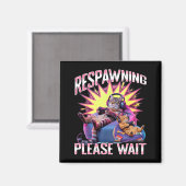 Aimant Funny Gaming Gamer Cat  (Recto/Verso)