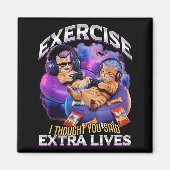 Aimant Funny Gaming Gamer Cat  (Devant)