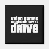 Aimant Funny Gaming New Driver Video Game Driving Instruc (Devant)