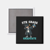 Aimant Funny Garçons de 5e année Graduation Grad Dabbing (Recto/Verso)