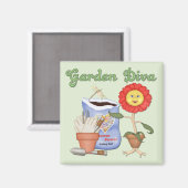 Aimant Funny Garden Diva (Recto/Verso)