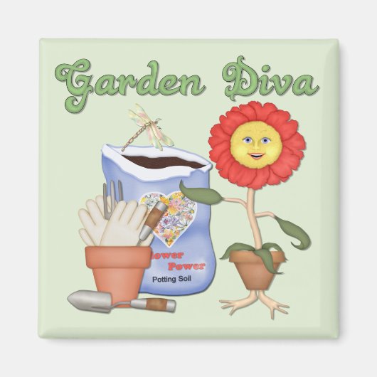 Aimant Funny Garden Diva (Devant)