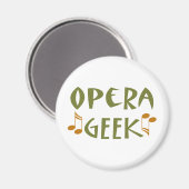 Aimant Funny Geek d'opéra (Recto/Verso)