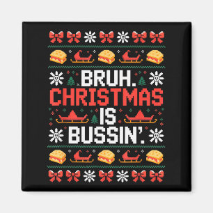 Aimant Funny Gen Alpha Gen Z Argot Sweat de Noël drôle