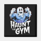 Aimant Funny Ghost Workout Spooky Halloween Gym Theme Cos (Devant)