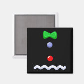 Aimant Funny Gingerbread Man Christmas Costume (Recto/Verso)