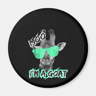 Aimant Funny Giraffe Moo Dans le zoo de Goat