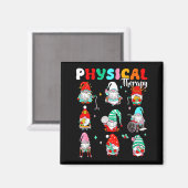 Aimant Funny Gnome Physical Therapy Pt Physical Therast C (Recto/Verso)