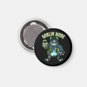 Aimant Funny Goblin Mode Lazy Troll Slobbin Antisocial T (Recto/Verso)