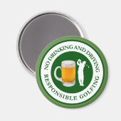 Aimant Funny Golf Thème (Recto/Verso)